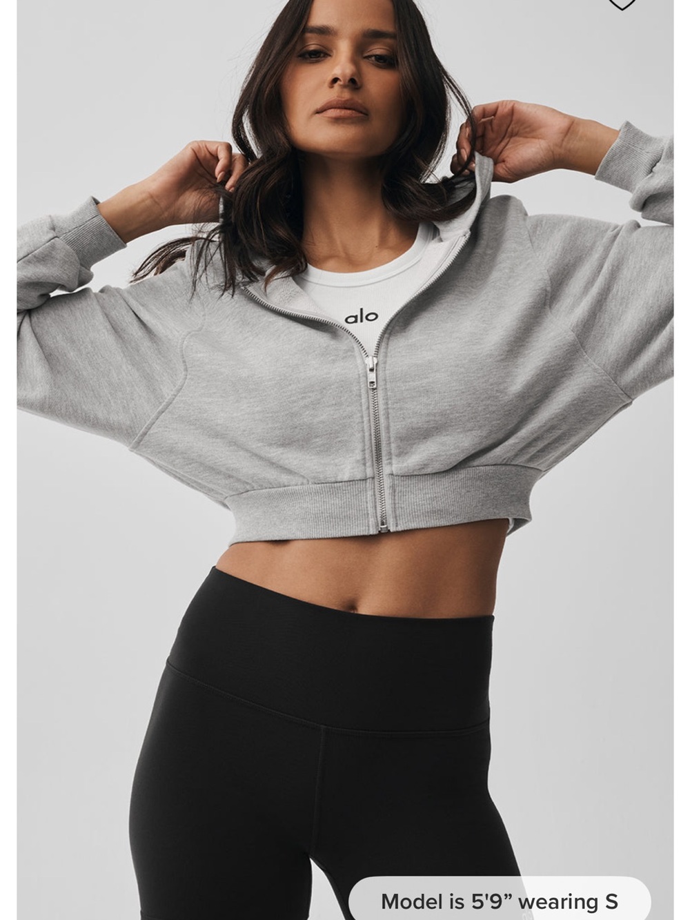 Alo yoga sweet escape zip up hoodie